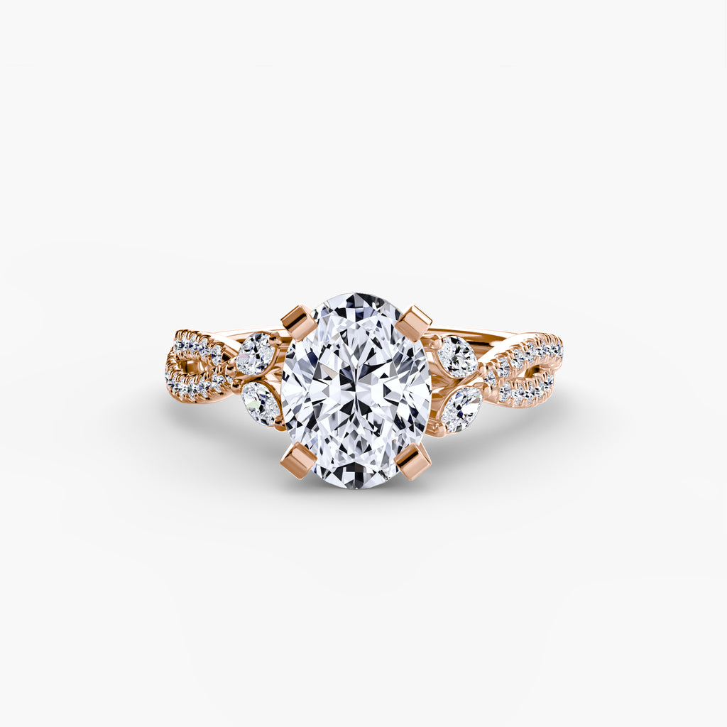 Der Twist Pavé Ring