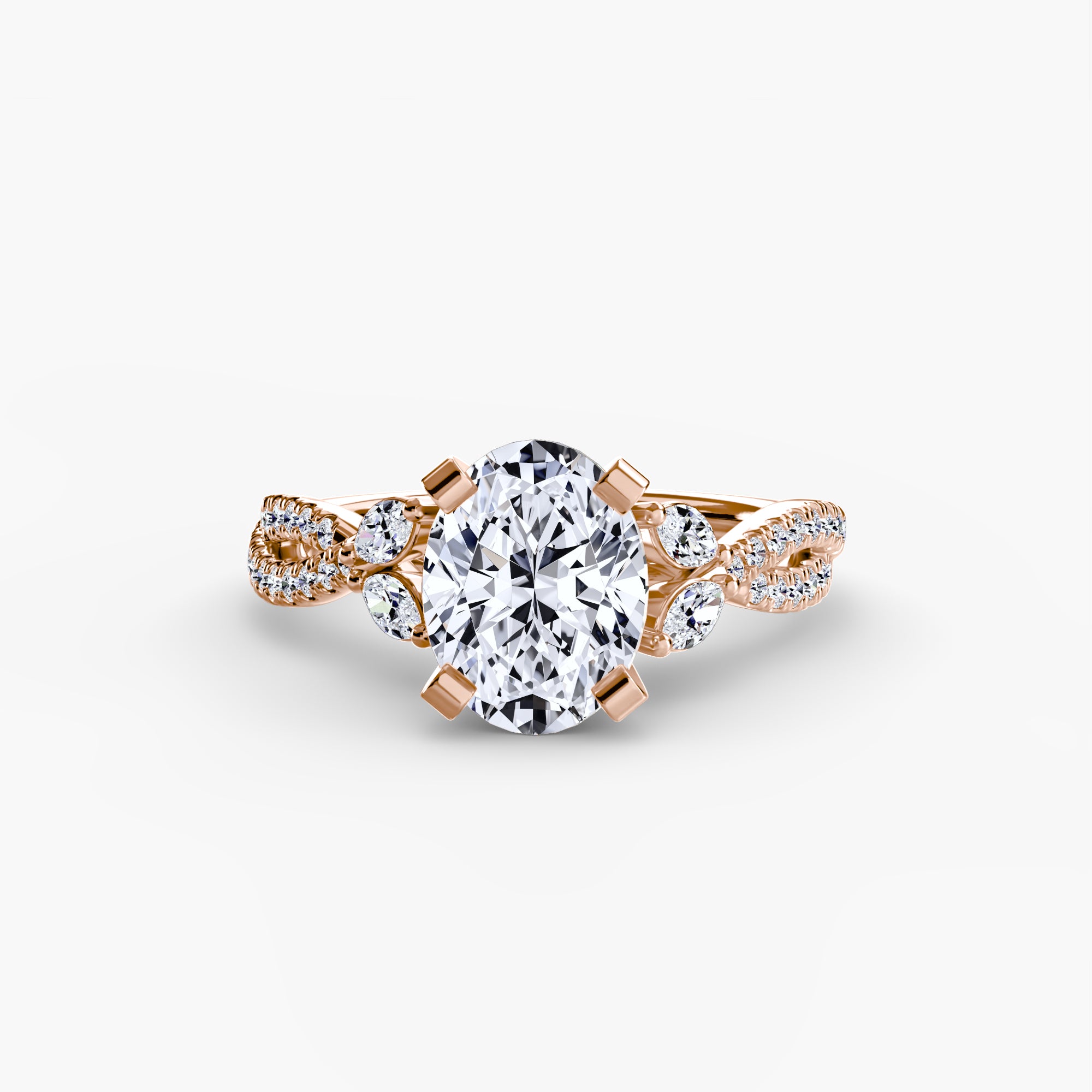 Der Twist Pavé Ring