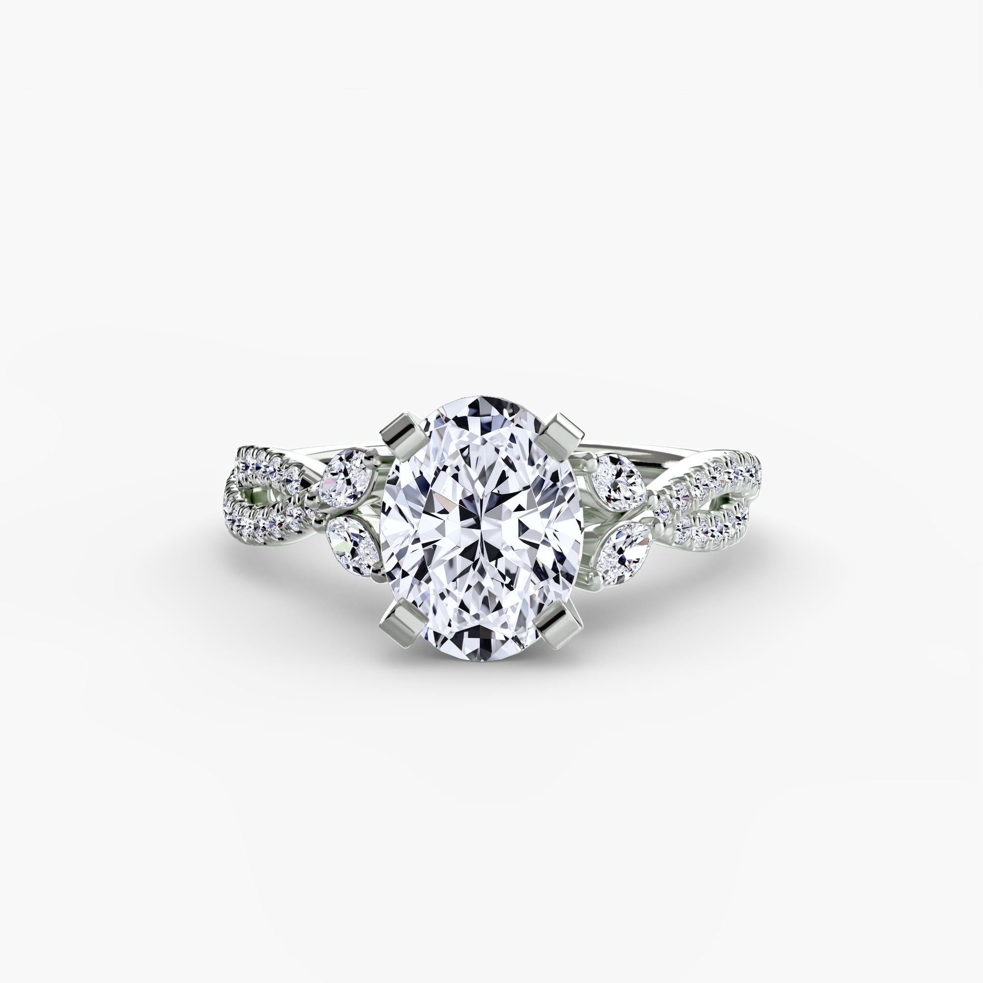 Der Twist Pavé Ring