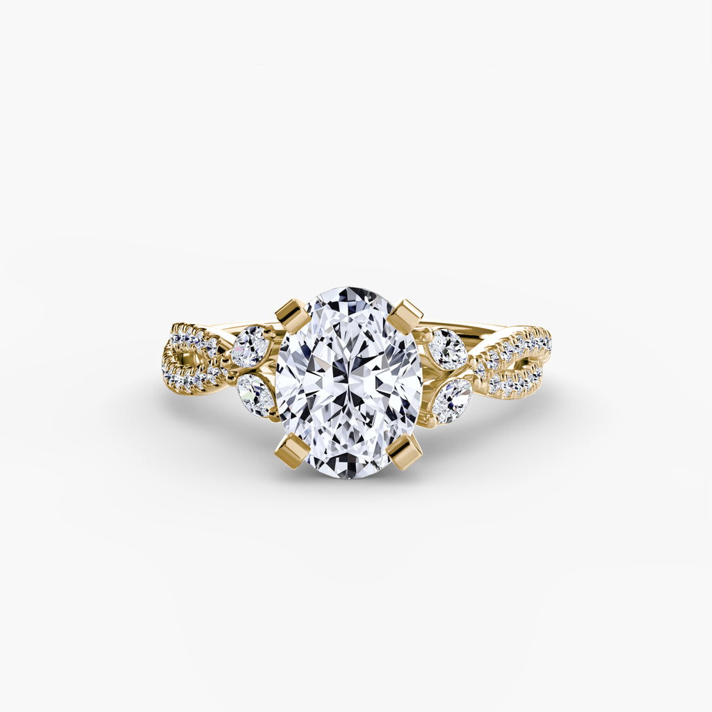 Der Twist Pavé Ring