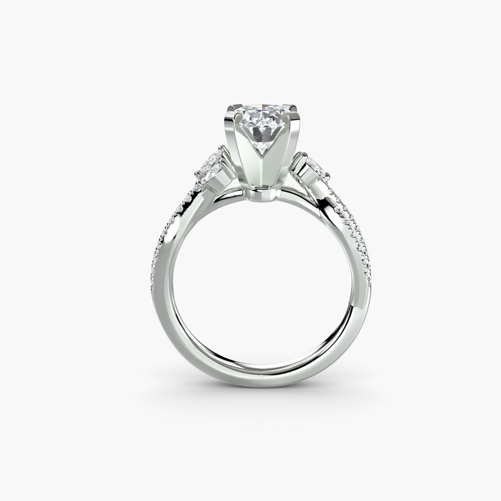 Der Twist Pavé Ring