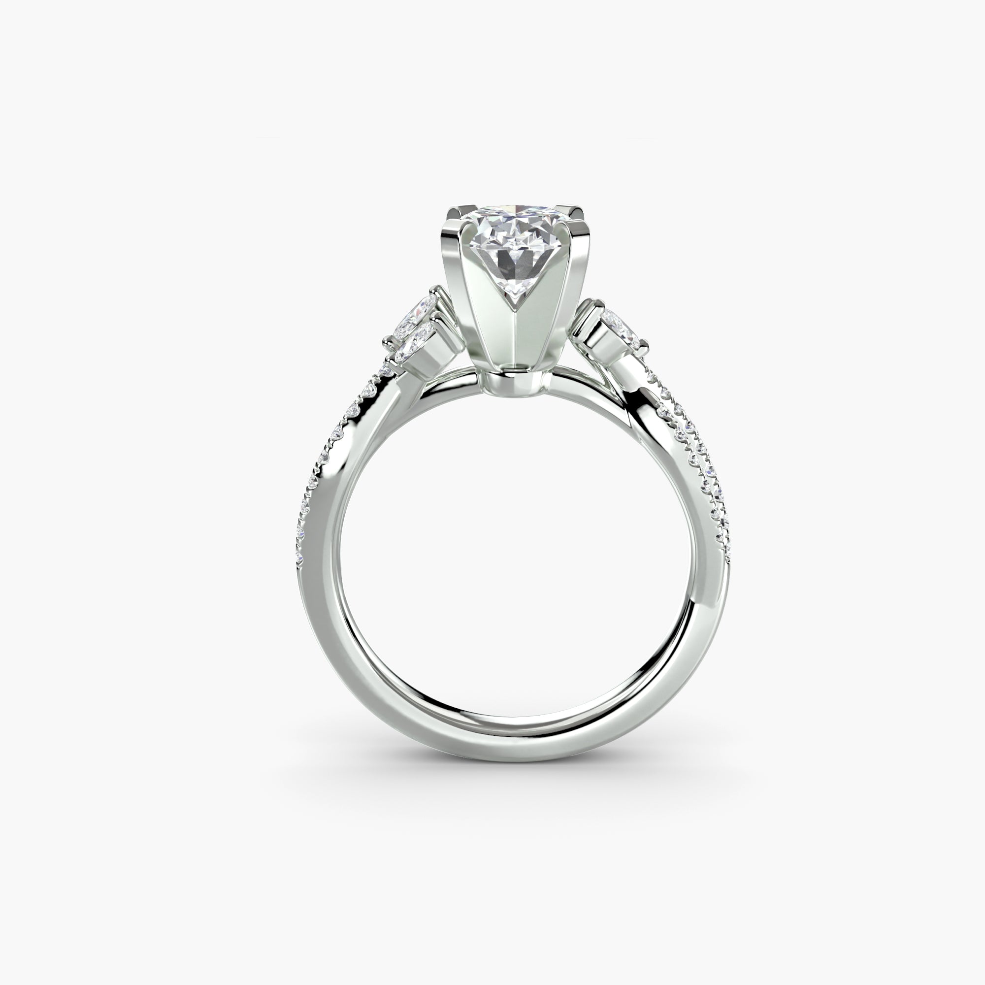 Der Twist Pavé Ring