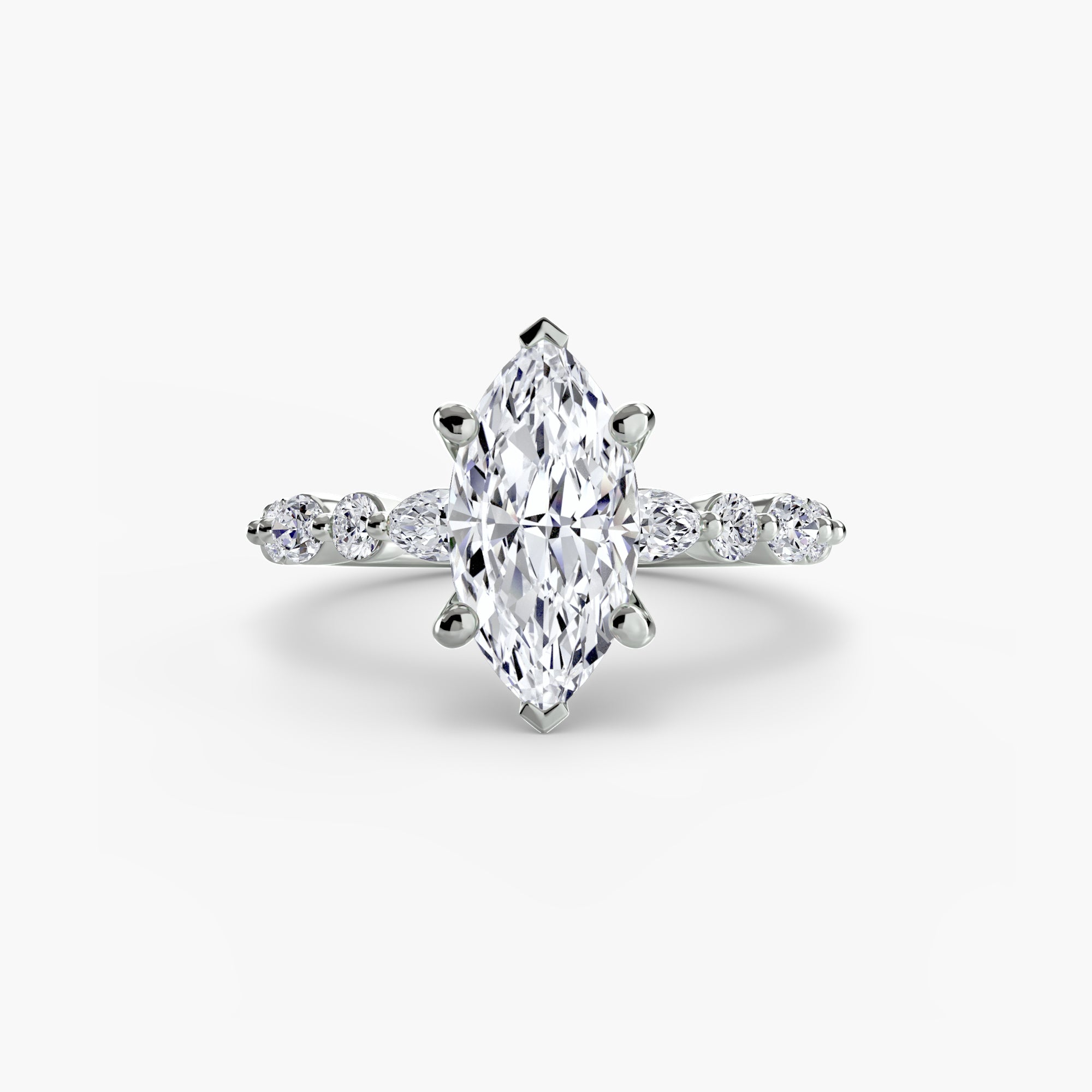 Solitaire mit Eternity Pavé 2