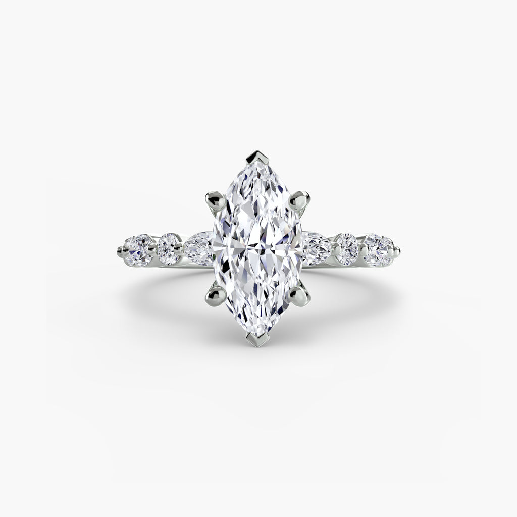 Solitaire mit Eternity Pavé 2