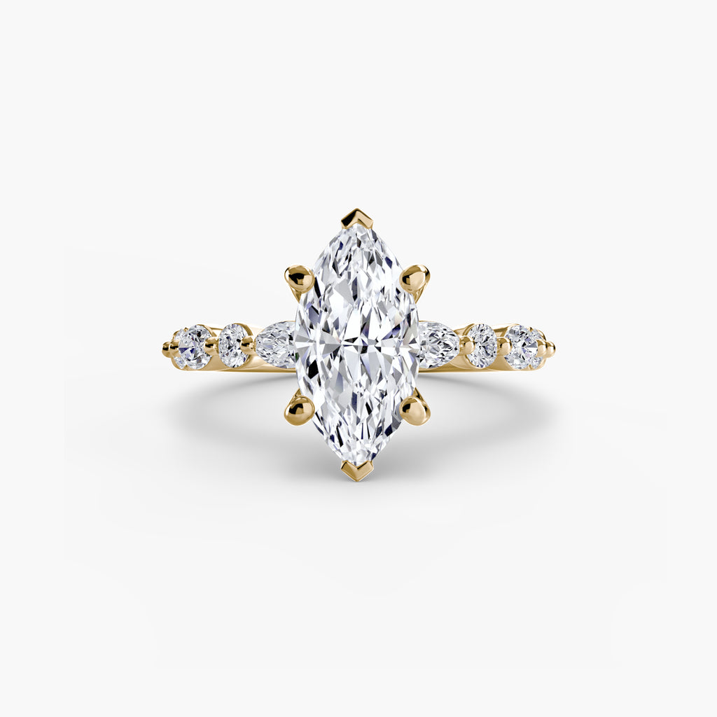 Solitaire mit Eternity Pavé 2