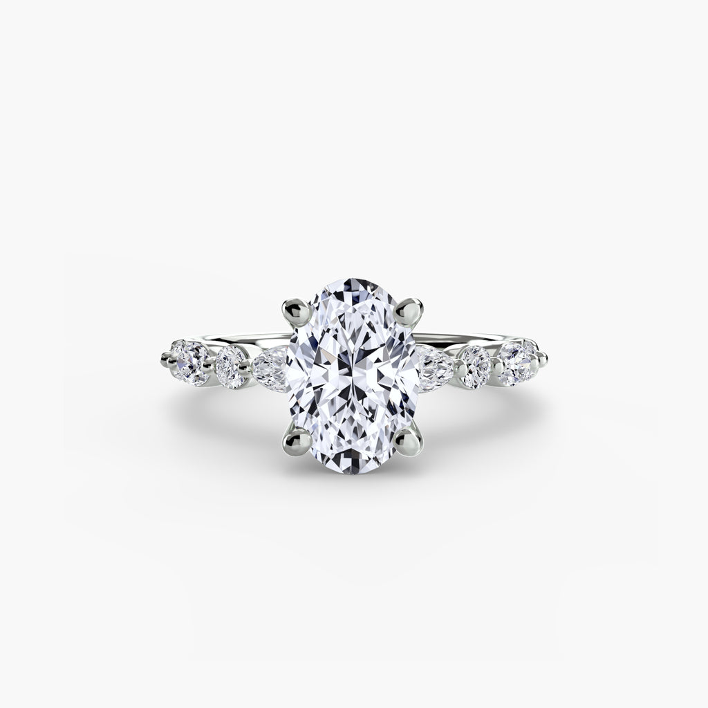 Solitaire mit Eternity Pavé 2
