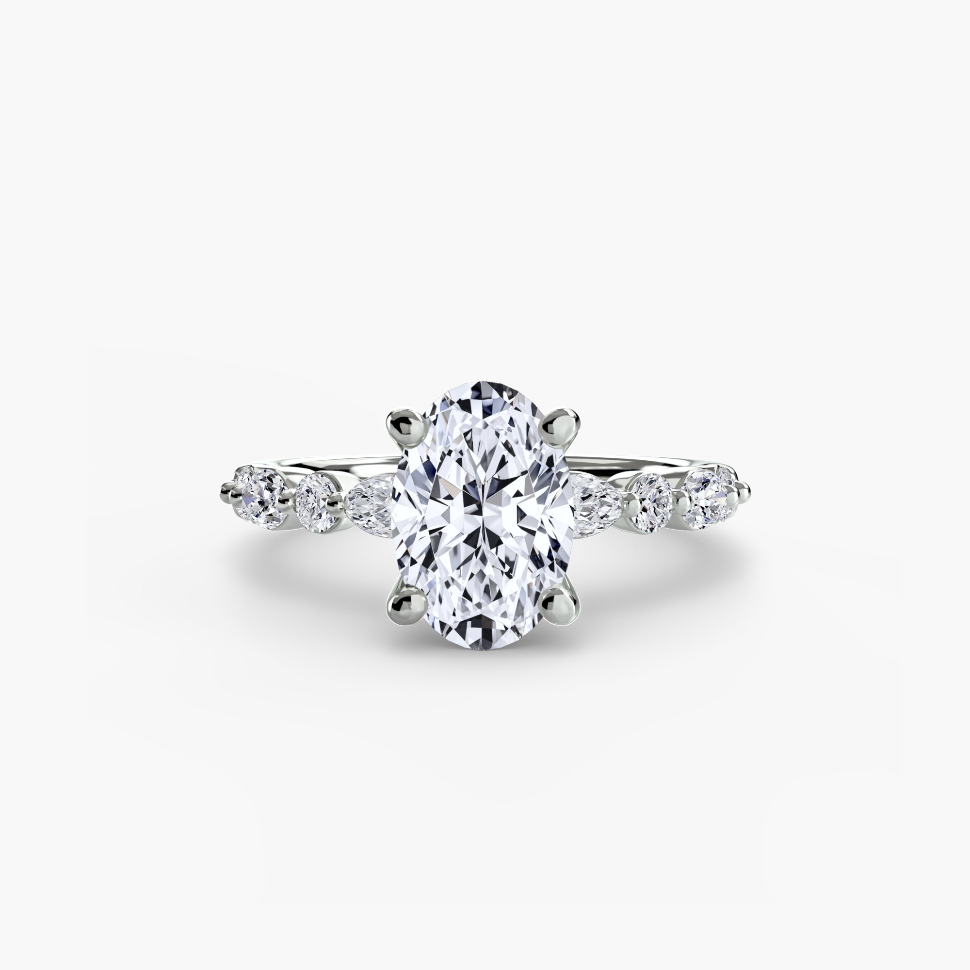 Solitaire mit Eternity Pavé 2