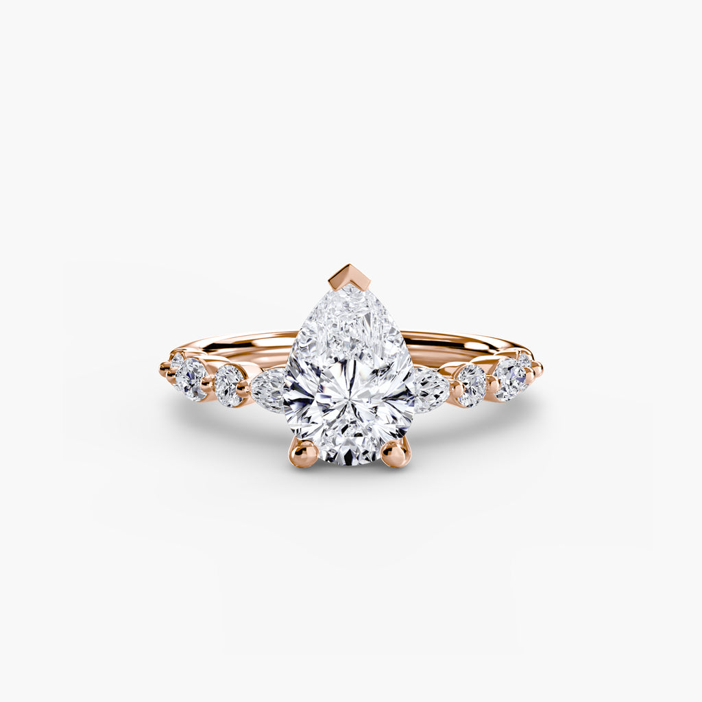 Solitaire mit Eternity Pavé 2