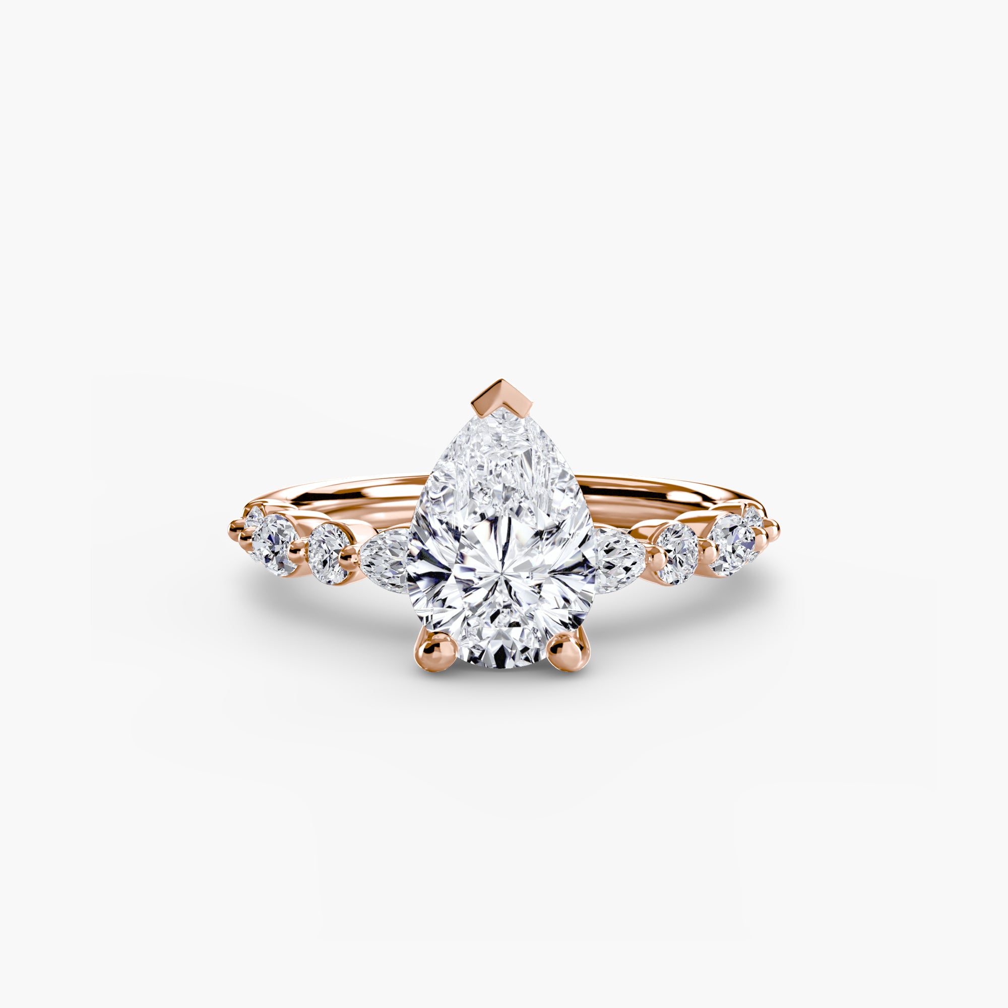 Solitaire mit Eternity Pavé 2