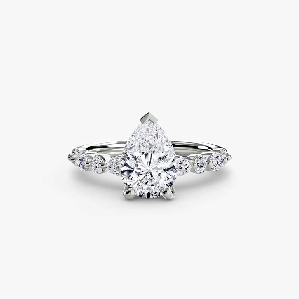 Solitaire mit Eternity Pavé 2