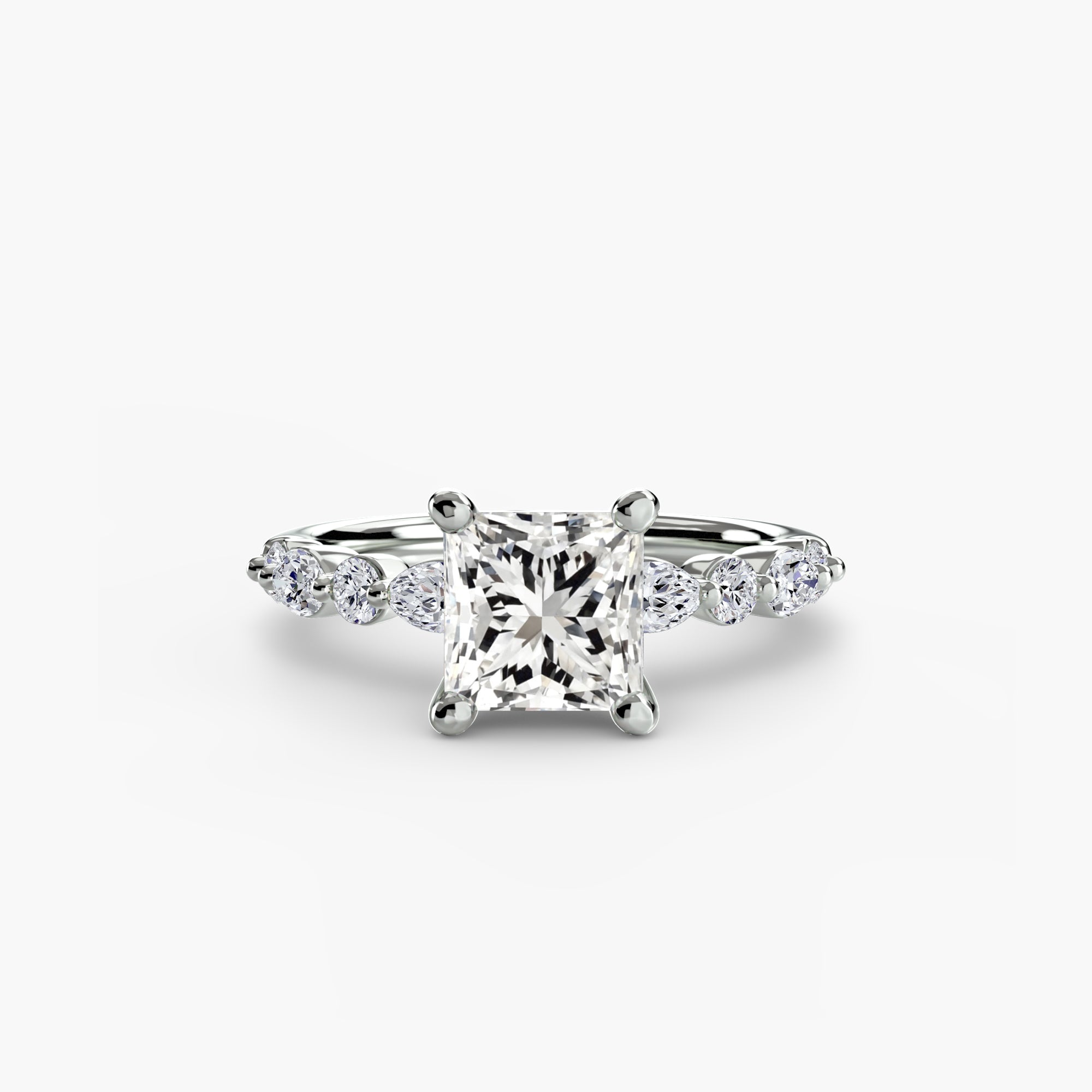 Solitaire mit Eternity Pavé 2