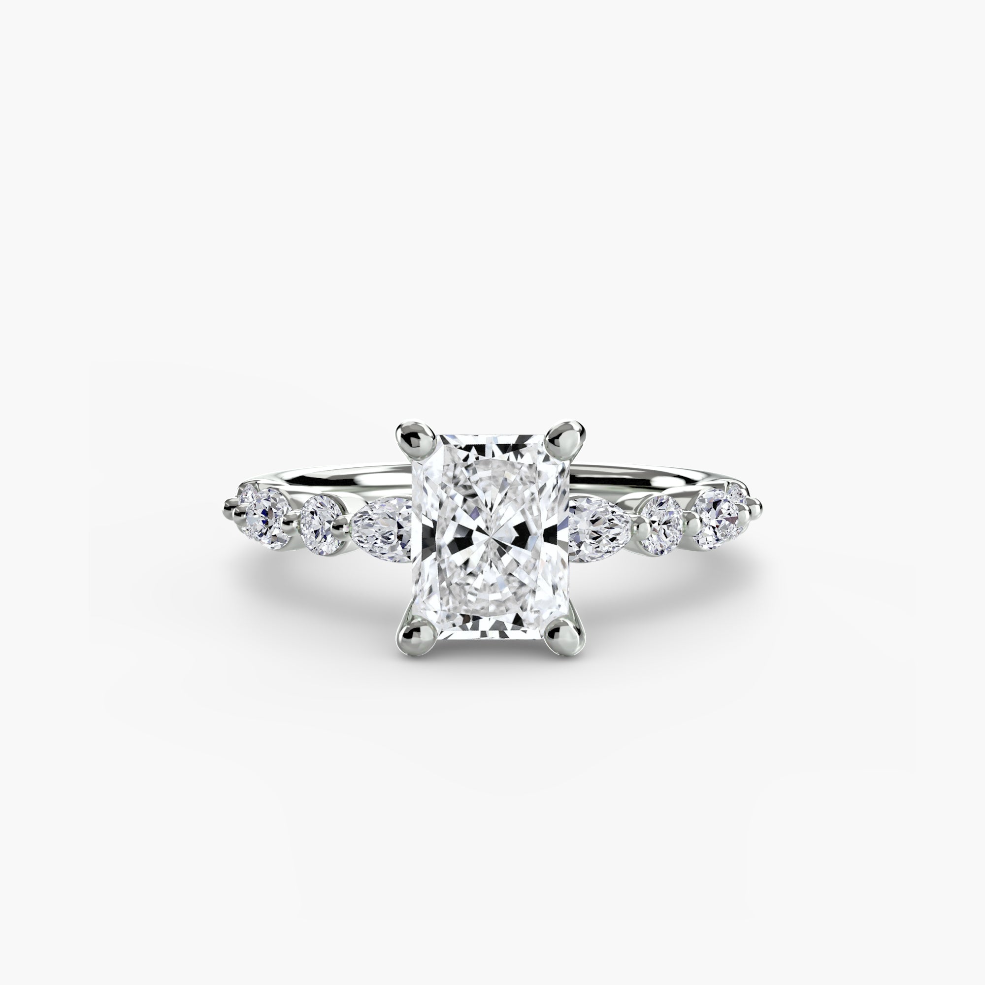 Solitaire mit Eternity Pavé 2