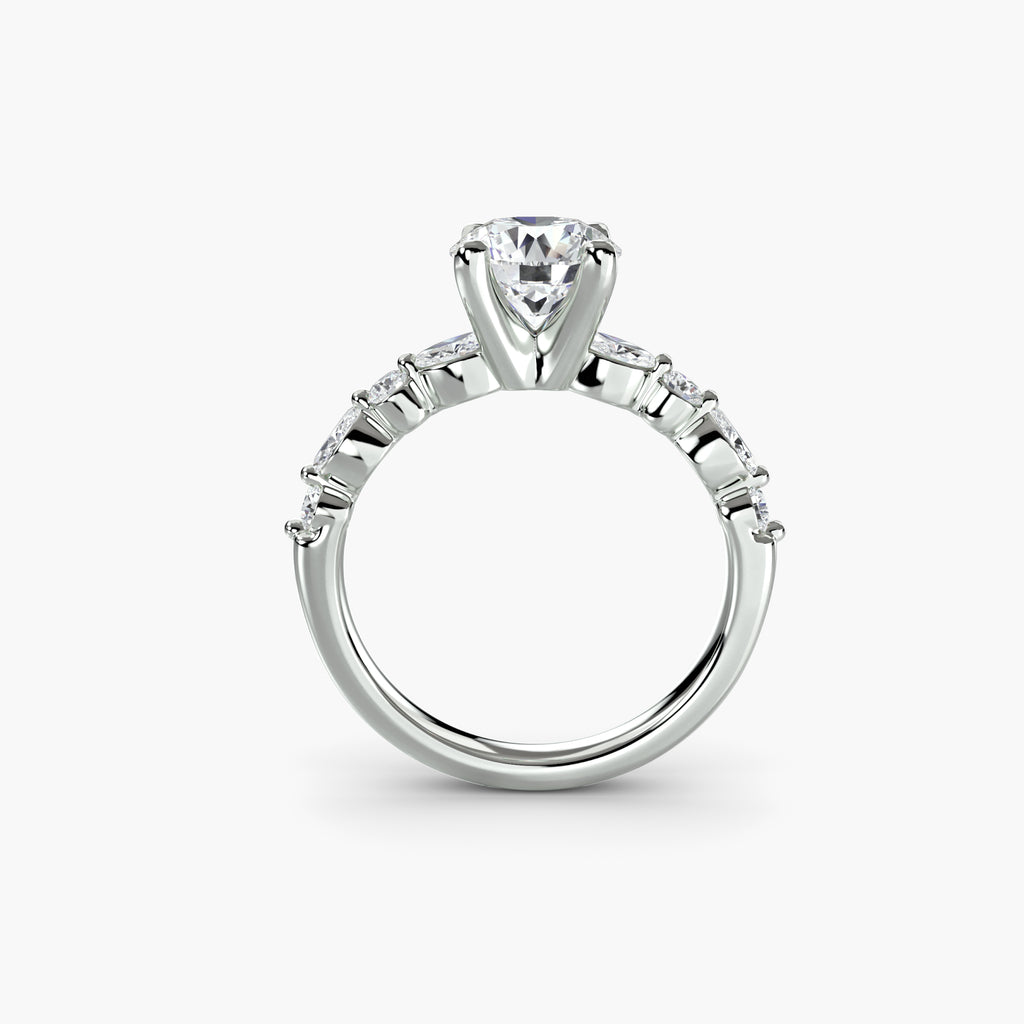 Solitaire mit Eternity Pavé 2